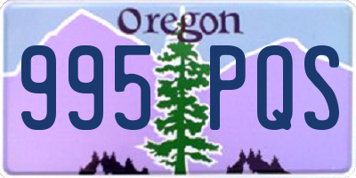 OR license plate 995PQS