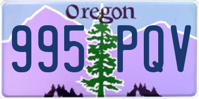 OR license plate 995PQV