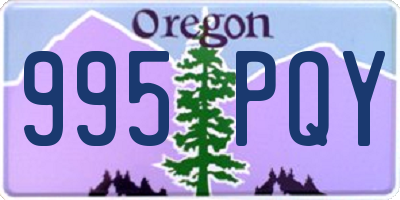 OR license plate 995PQY