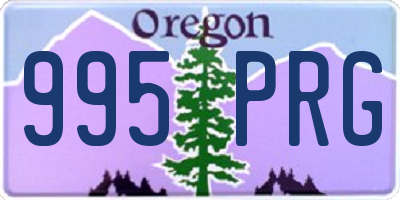 OR license plate 995PRG
