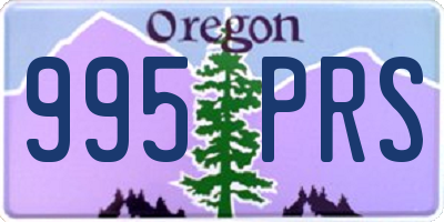 OR license plate 995PRS