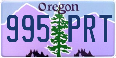 OR license plate 995PRT