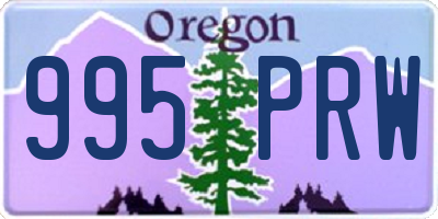OR license plate 995PRW