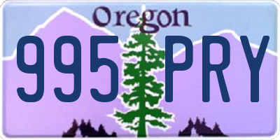 OR license plate 995PRY