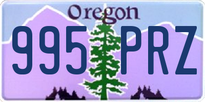 OR license plate 995PRZ