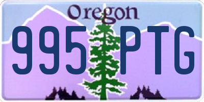 OR license plate 995PTG