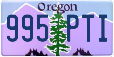 OR license plate 995PTI