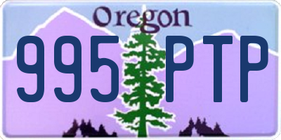 OR license plate 995PTP