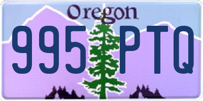 OR license plate 995PTQ