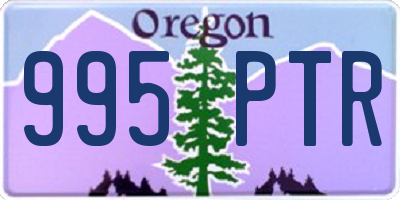 OR license plate 995PTR