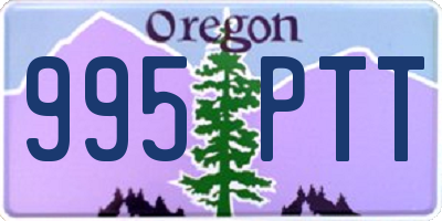 OR license plate 995PTT