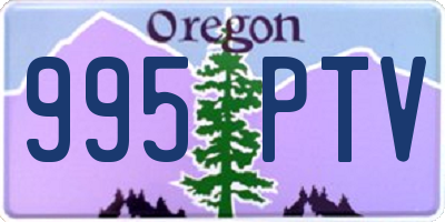 OR license plate 995PTV