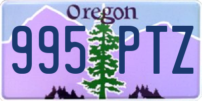 OR license plate 995PTZ