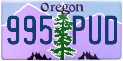 OR license plate 995PUD