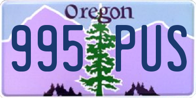 OR license plate 995PUS
