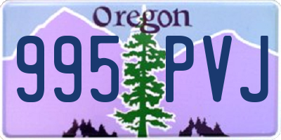 OR license plate 995PVJ