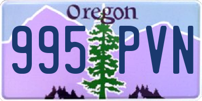 OR license plate 995PVN