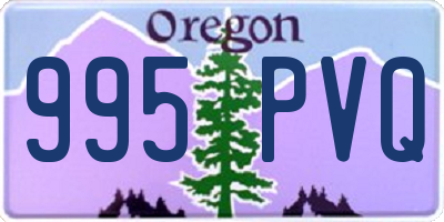 OR license plate 995PVQ