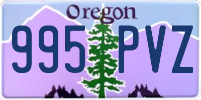 OR license plate 995PVZ