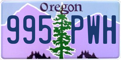 OR license plate 995PWH