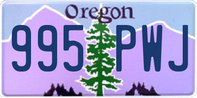OR license plate 995PWJ
