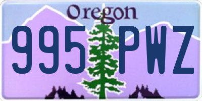 OR license plate 995PWZ