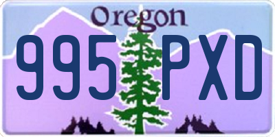 OR license plate 995PXD