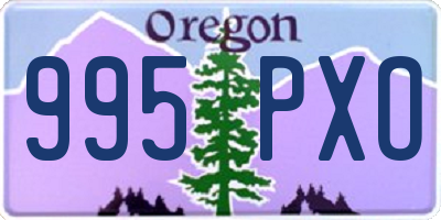 OR license plate 995PXO