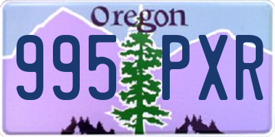 OR license plate 995PXR