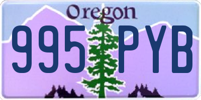 OR license plate 995PYB