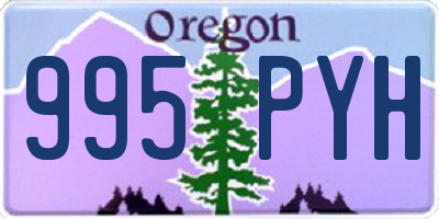 OR license plate 995PYH