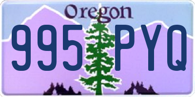 OR license plate 995PYQ