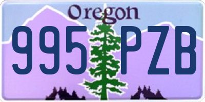 OR license plate 995PZB