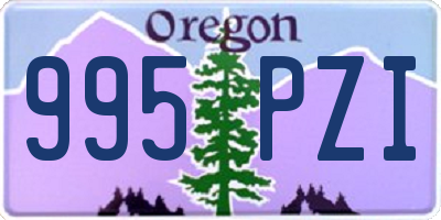 OR license plate 995PZI