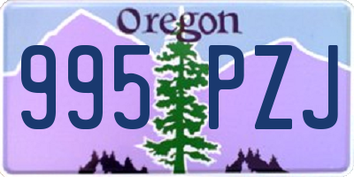 OR license plate 995PZJ