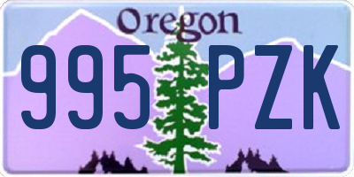 OR license plate 995PZK