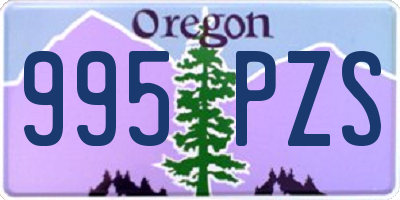 OR license plate 995PZS