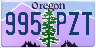 OR license plate 995PZT