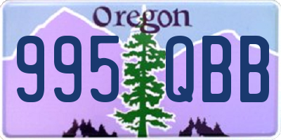 OR license plate 995QBB