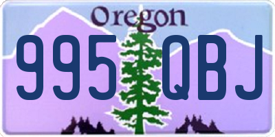 OR license plate 995QBJ