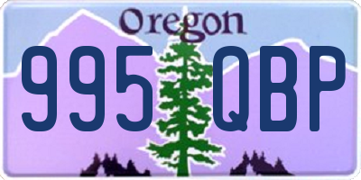 OR license plate 995QBP