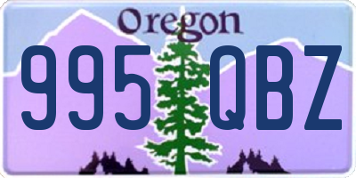 OR license plate 995QBZ