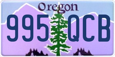 OR license plate 995QCB