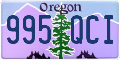 OR license plate 995QCI