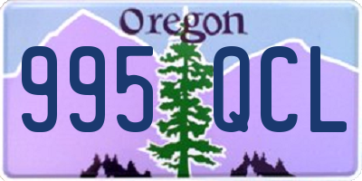OR license plate 995QCL