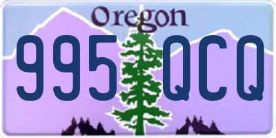 OR license plate 995QCQ