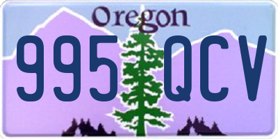 OR license plate 995QCV