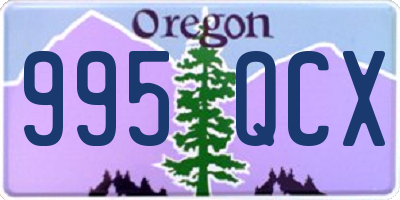 OR license plate 995QCX