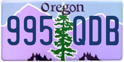 OR license plate 995QDB