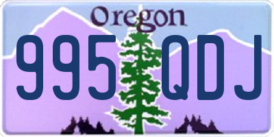 OR license plate 995QDJ